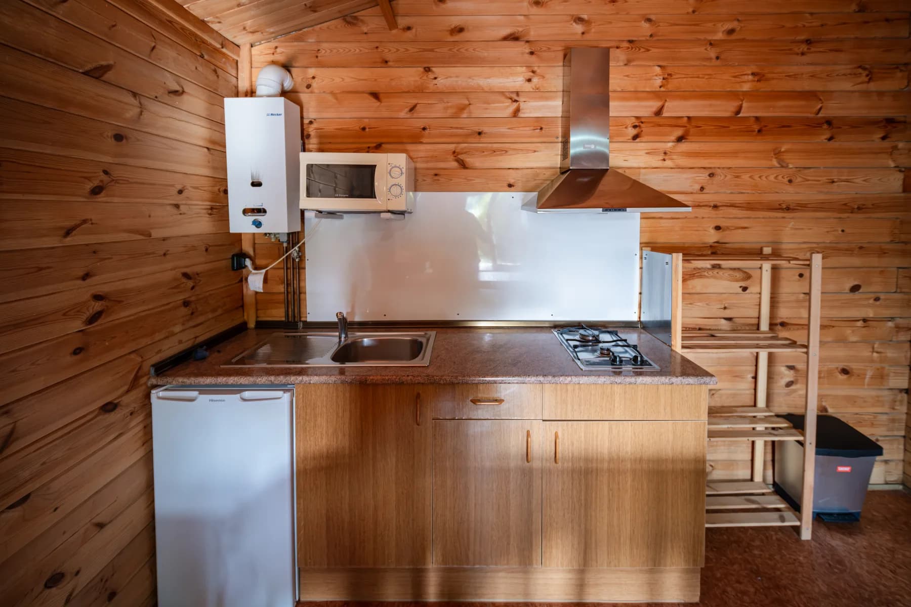 Cocina totalmente equipada del bungalow